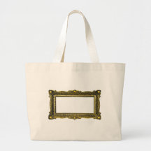 Antique Gold Picture Frame Tote Bag