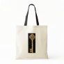 Antique Golden Gold Steampunk Skeleton Key Tote Bag