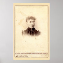 Antique Halloween Haunted Portrait - Eleanor Poster