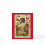 Antique Happy Thanksgiving Card Reproduction