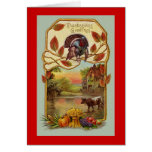 Antique Happy Thanksgiving Card Reproduction