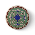 Antique Islamic Tile Design Pinback Buttons