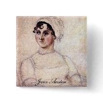 Antique Jane Austen Portrait Pins