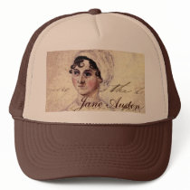 Antique Jane Austen Portrait Mesh Hats
