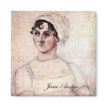 Antique Jane Austen Portrait Magnet