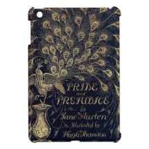 Antique Jane Austen Pride and Prejudice Peacock iPad Mini Cover