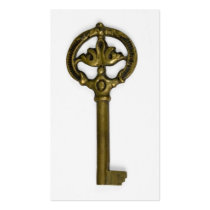 antique key business cards