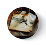 Antique Keys on Newspaper Pin