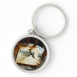 Antique Keys on Newspaper Keychains