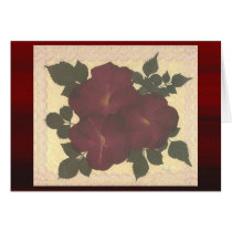 Antique Lace and Roses Greeting Card