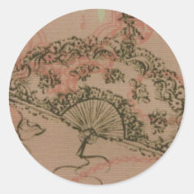 Antique Lace Fan Sticker
