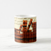 Antique Leather Books Mugs
