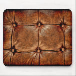 Antique Leather Button Look Mouse Pad