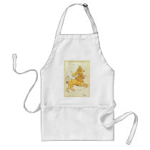 Antique Leo, the Lion, Signs of the Zodiac Apron