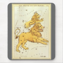 Antique Leo, the Lion, Signs of the Zodiac Mousepad