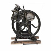 antique letterpress photo sculpture