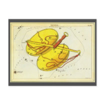 Antique Libra, Scales of Justice, Signs of Zodiac Post Card