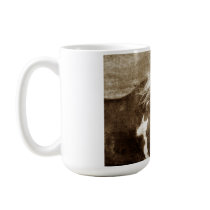 Antique Looking Paint Mare Coffee Mugs