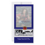 ANTIQUE LOVE RUBY,blue Customized Photo Card