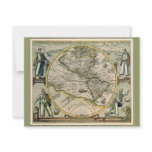 Antique Map, America Sive Novus Orbis, 1596 invitations