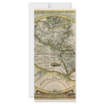 Antique Map, America Sive Novus Orbis, 1596 rack cards