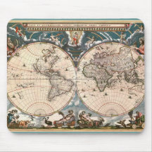 ANTIQUE MAP MOUSE MAT