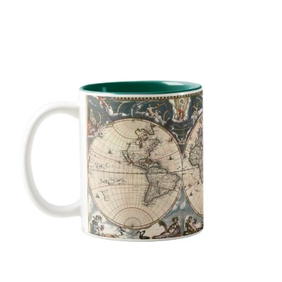 ANTIQUE MAP MUG by EarthGifts