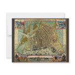 Antique Map of Amsterdam, Netherlands, Holland invitations