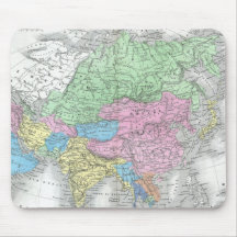 Antique Map of Asia circa 1800s Mouse Pad
