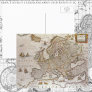 Antique Map of Europe, c1617 by Willem Jansz Blaeu Postcard