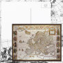 Antique Map of Europe, c1617 by Willem Jansz Blaeu Post Card