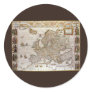 Antique Map of Europe, c1617 by Willem Jansz Blaeu Round Stickers