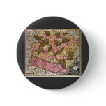 Antique Map of Hungary Buttons