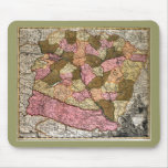 Antique Map of Hungary Mouse Pad