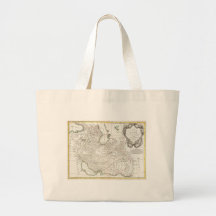 Antique Map of Persia- Iran, Afghanistan, & Iraq Tote Bags