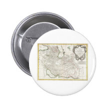 Antique Map of Persia- Iran, Afghanistan, & Iraq Pinback Button