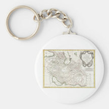 Antique Map of Persia- Iran, Afghanistan, & Iraq Key Chains