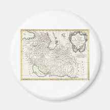 Antique Map of Persia- Iran, Afghanistan, & Iraq Refrigerator Magnets