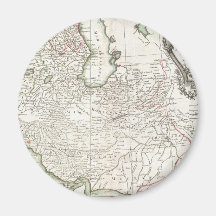 Antique Map of Persia- Iran, Afghanistan, & Iraq Fridge Magnet
