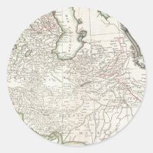 Antique Map of Persia- Iran, Afghanistan, & Iraq Sticker