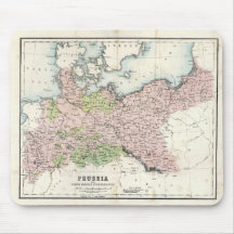 Antique Map of Prussia Mousemat