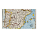 Antique Map of Spain & Portugal circa 1700s Business Cards