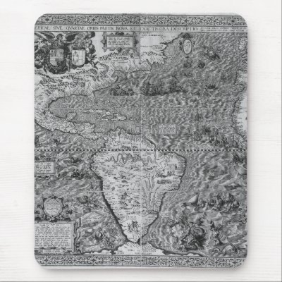 Antique Map of the Ancient World Mousepads by AtomicDreams