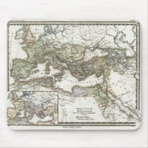 Antique Map of the Roman Empire Mousemat