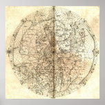 Antique Map of the World Poster