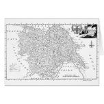 Antique Map of Yorkshire 1786 Greeting Cards
