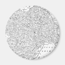 Antique Map of Yorkshire 1786 Fridge Magnets
