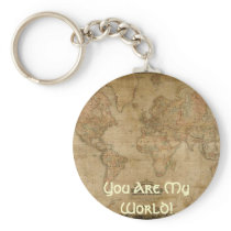 Antique Map Series Keychain