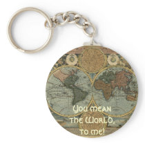 Antique Map Series Key Chains