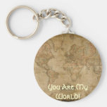 Antique Map Series Keychain